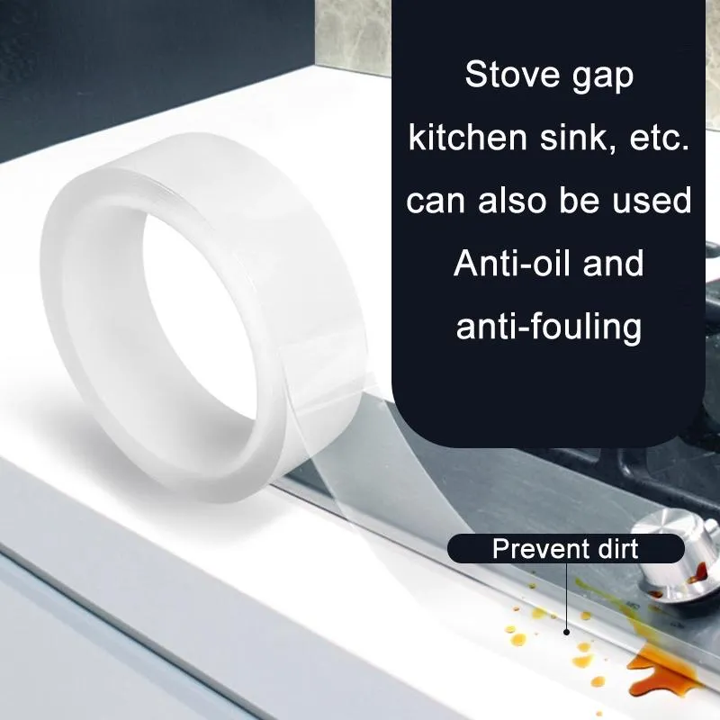10m Long Window Frame Gap Tape - 5cm Wide Plastic Steel