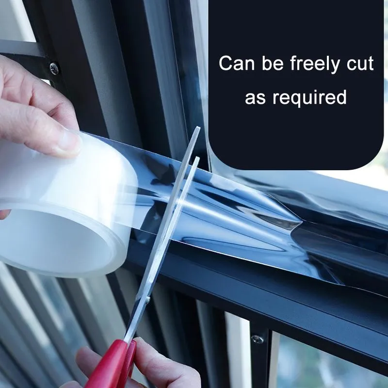 10m Long Window Frame Gap Tape - 5cm Wide Plastic Steel