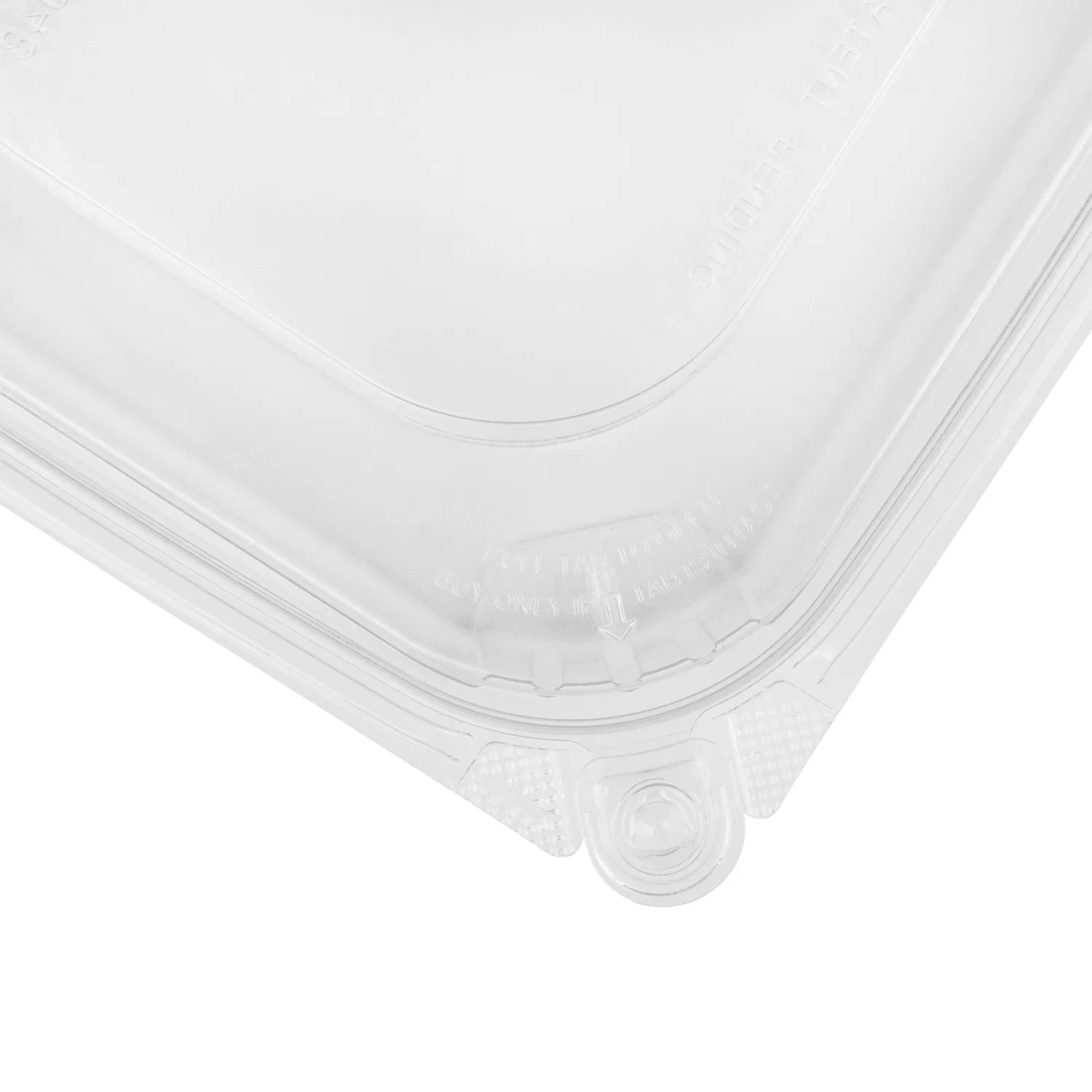 [120 sets] 48 oz PET Tamper Resistant Deli Containers with Flat Lid