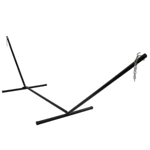 15' Heavy-Duty Steel Hammock Stand - Black