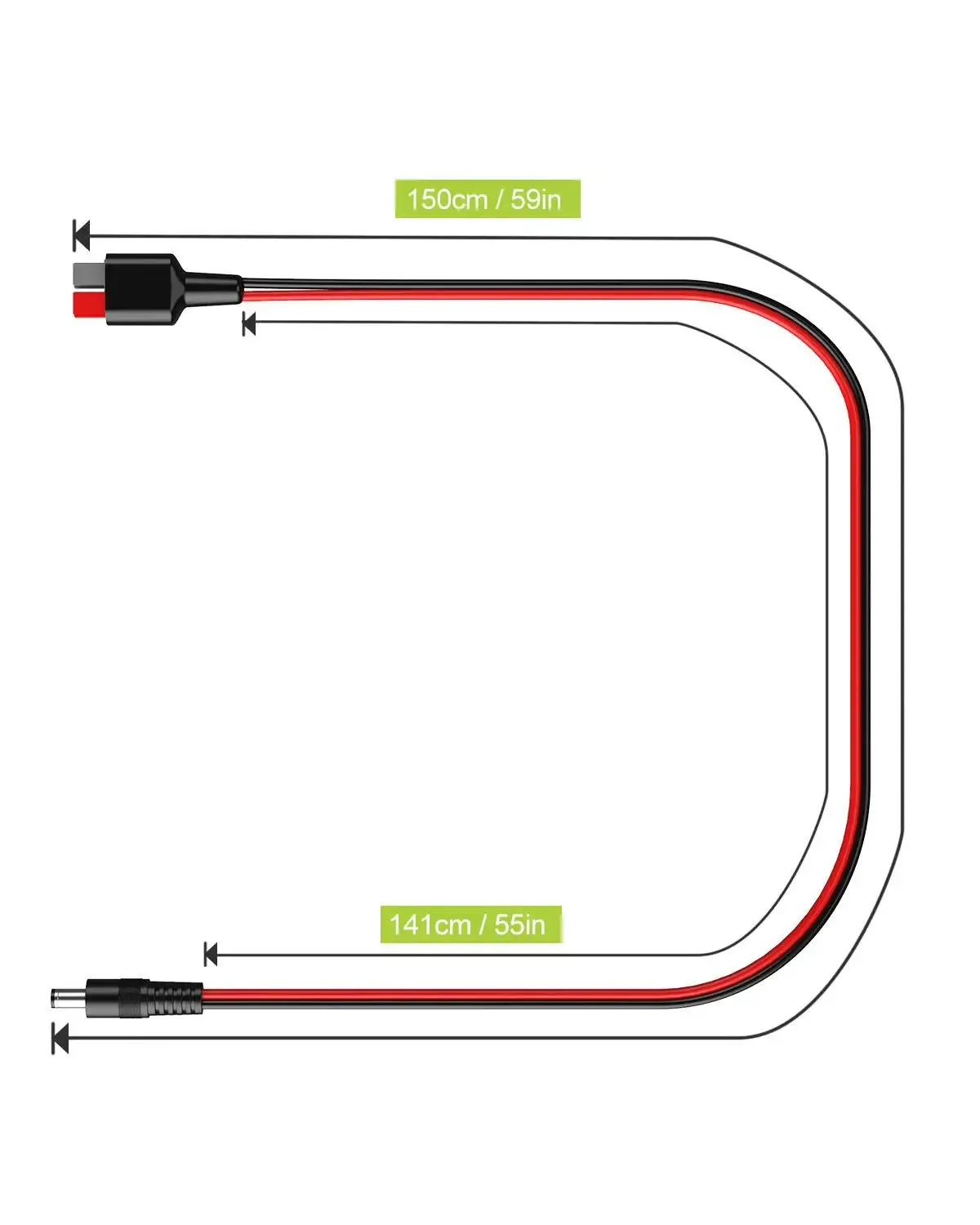 1.5M Dc To Anderson Charging Wires For Solar Chargers Portable Generators
