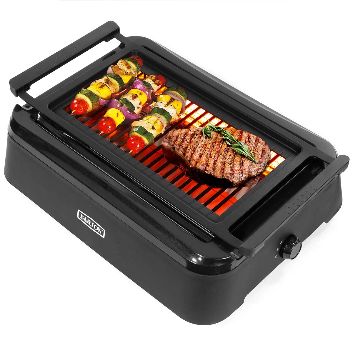 1650W Smokeless Indoor BBQ Grill with Advanced Infrared Technology Zero Smoke
