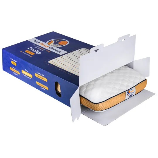 2-Pack Dunlop Medium Firm Queen Size Latex Foam Pillow