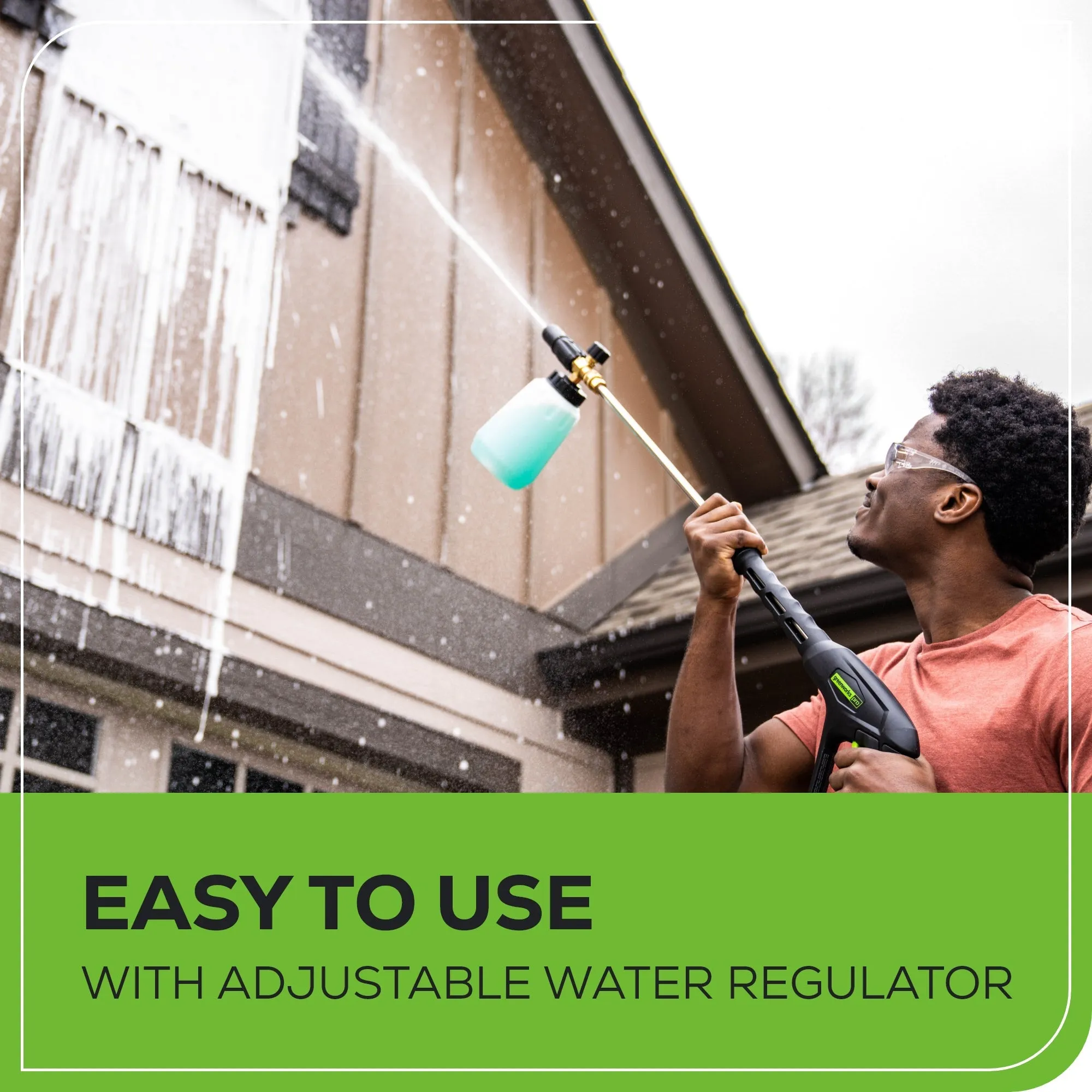 2000 PSI 1.2 GPM Cold Water Electric Pressure Washer with 12-inch Surface Cleaner and Premium Foam Cannon