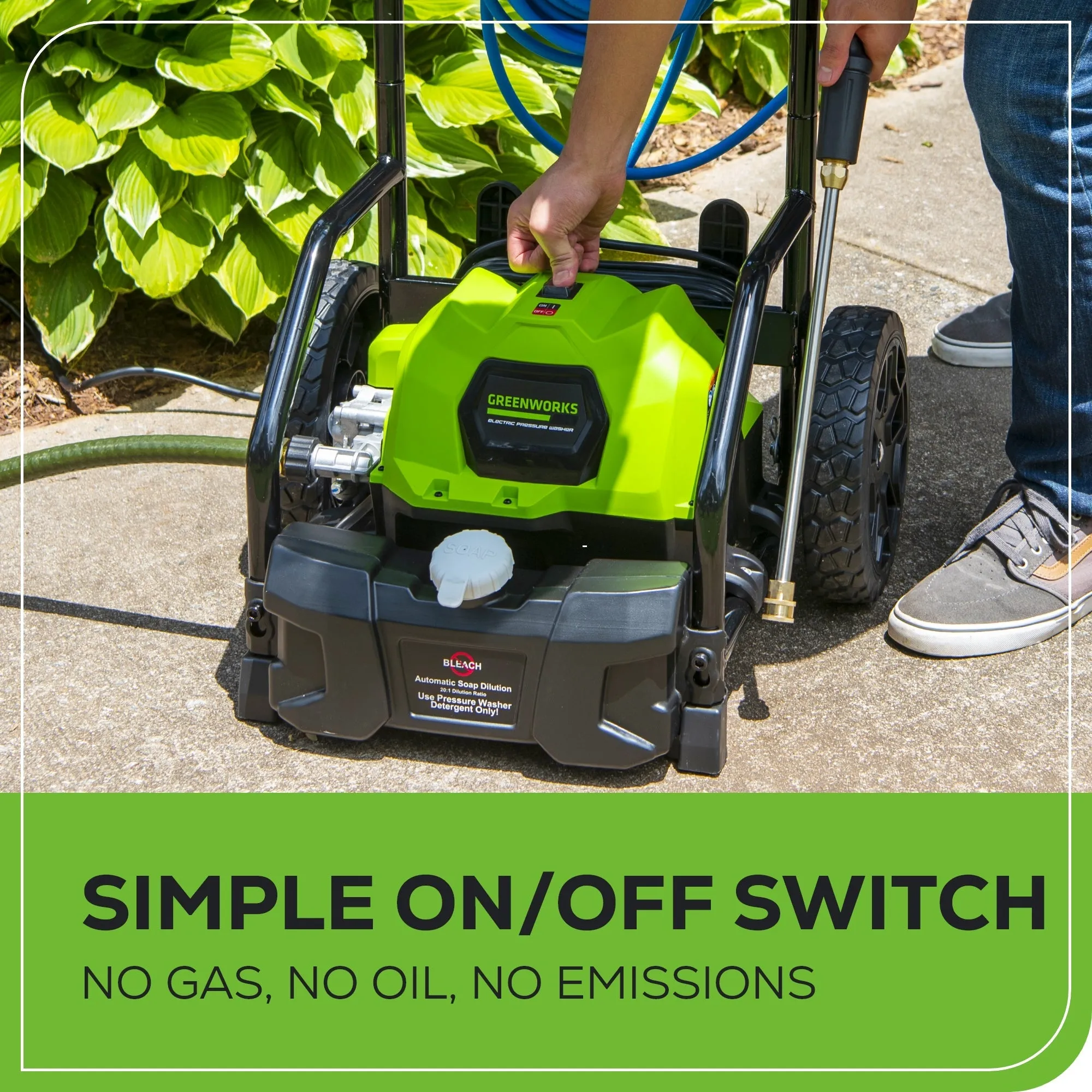 2000 PSI 1.2 GPM Cold Water Electric Pressure Washer with 12-inch Surface Cleaner and Premium Foam Cannon