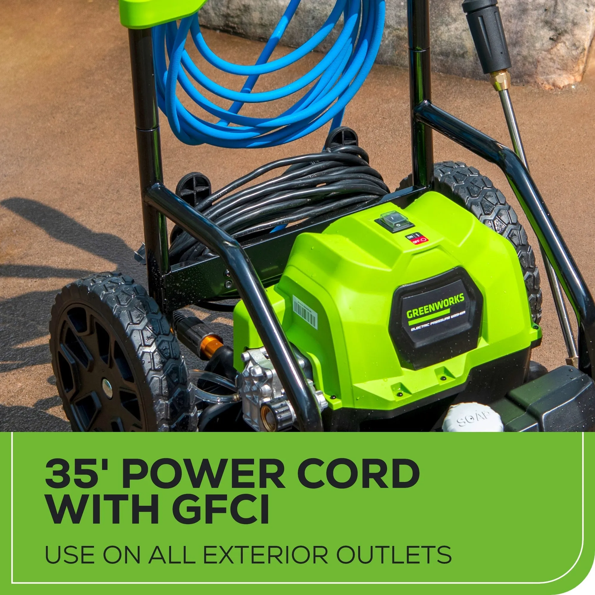 2000 PSI 1.2 GPM Cold Water Electric Pressure Washer with 12-inch Surface Cleaner and Premium Foam Cannon