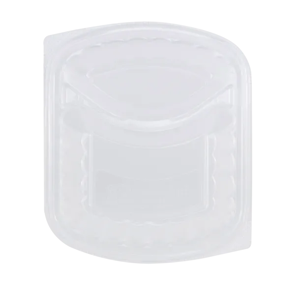 [300 ct] OPS Lid for 36 oz Microwaveable Take-Out Box | 2-Compartment | Clear