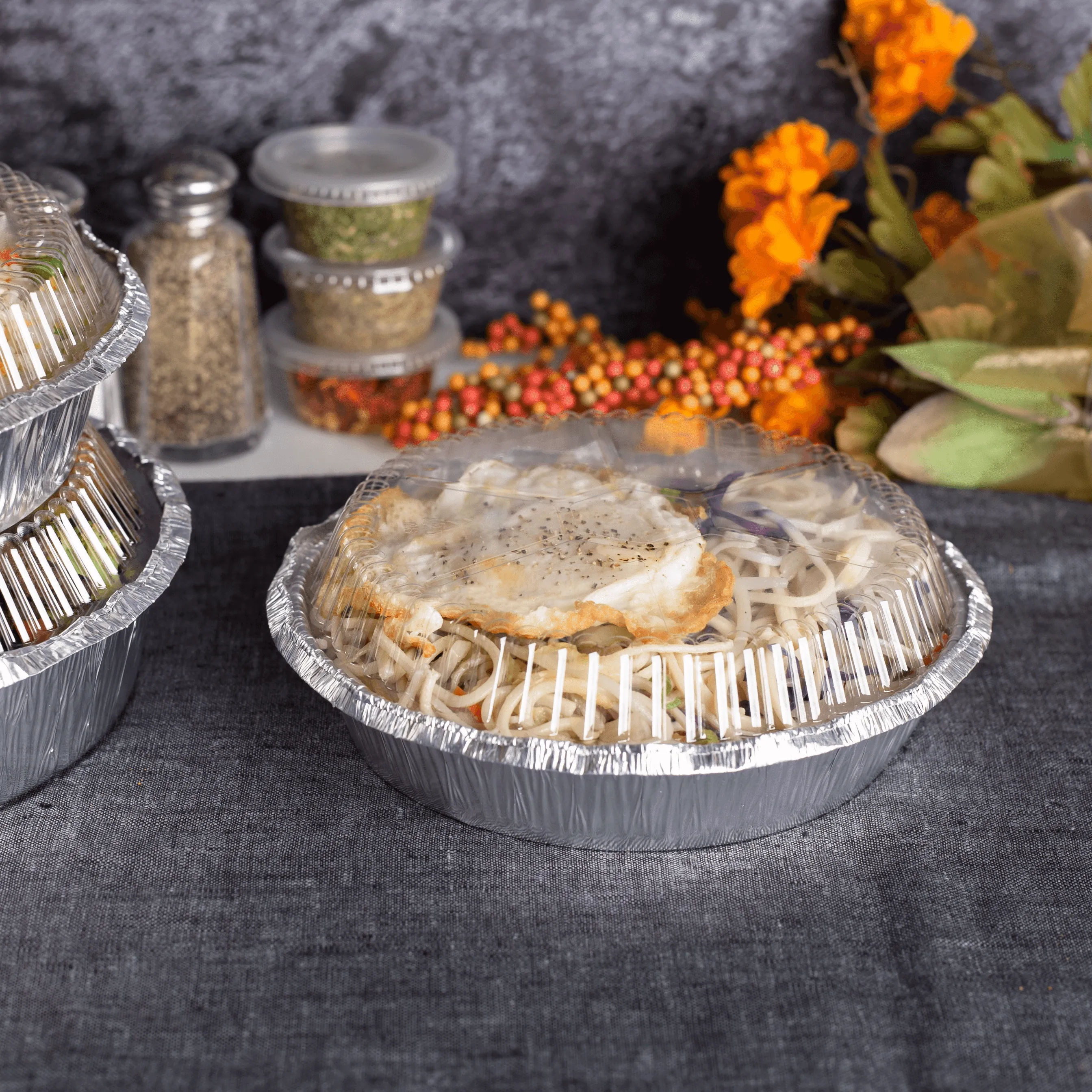 [500 ct] 7" Round Aluminum Pans