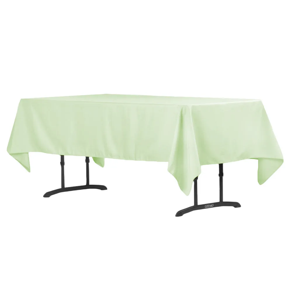 60"x102" Rectangular Polyester Tablecloth - Sage Green