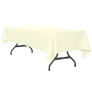 60"x120" Rectangular Polyester Tablecloth - Ivory