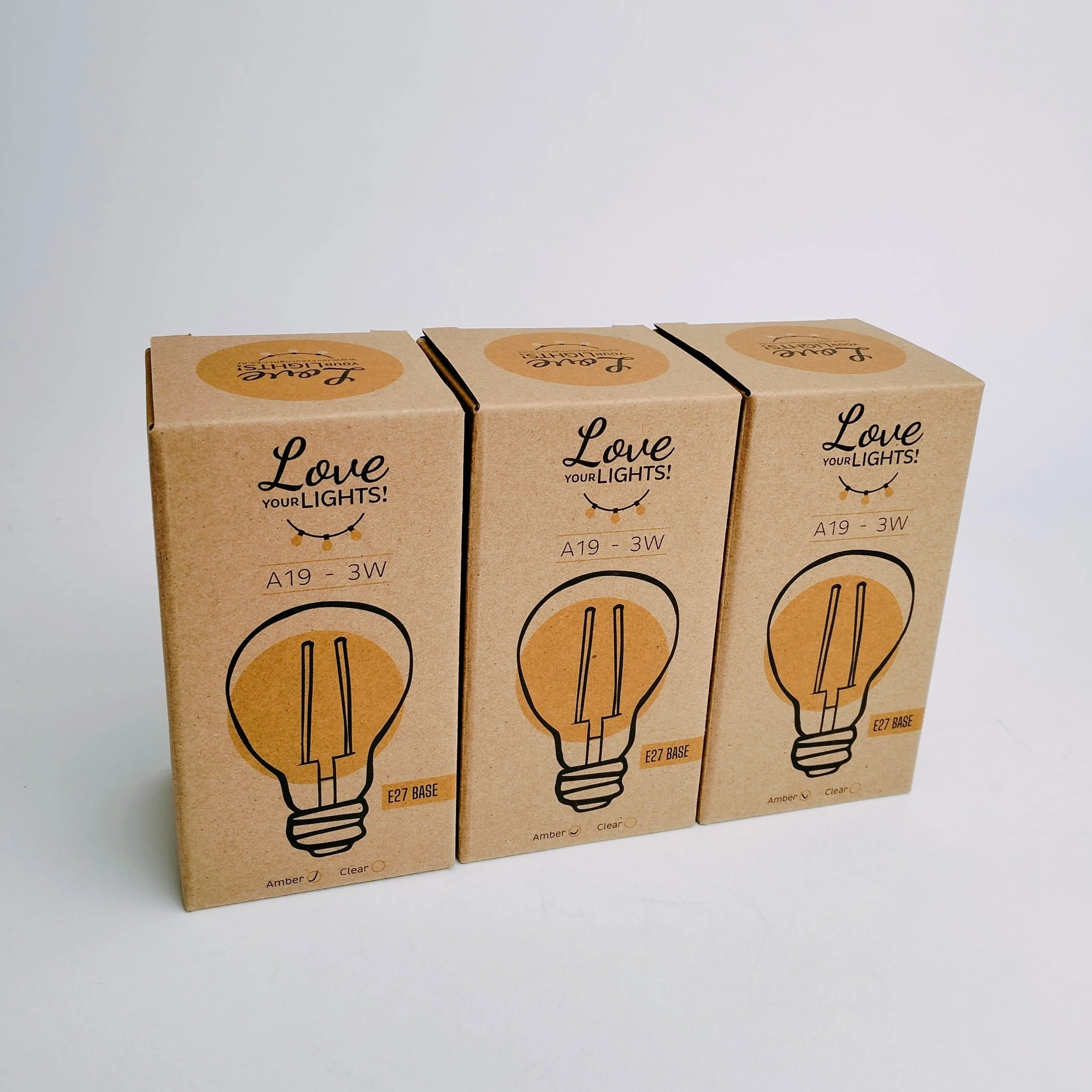 A19 Amber Bulb | 10m 10 Bulbs | Drop Hang Dimmable Festoon Lights
