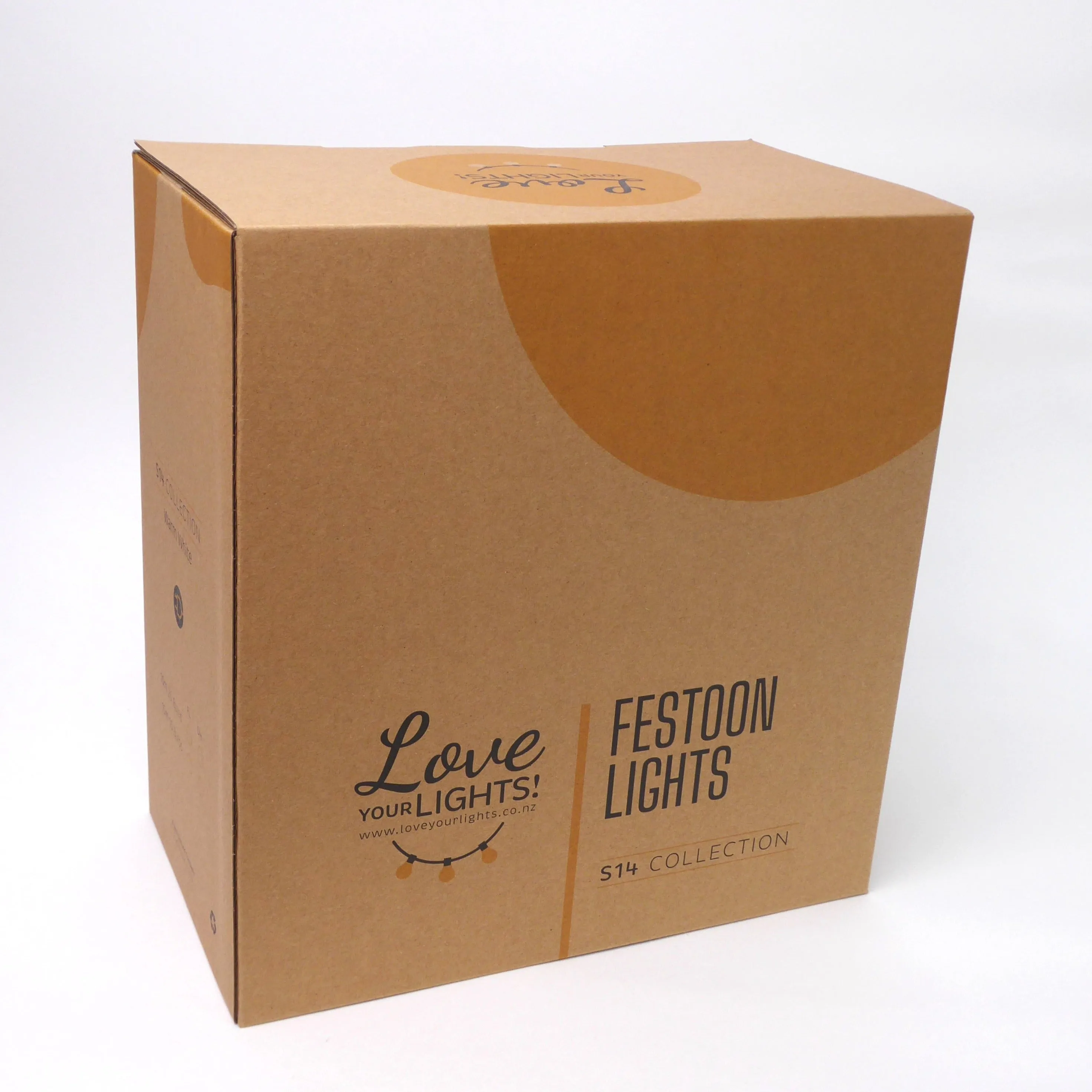 A19 Amber Bulb | 10m 10 Bulbs | Drop Hang Dimmable Festoon Lights