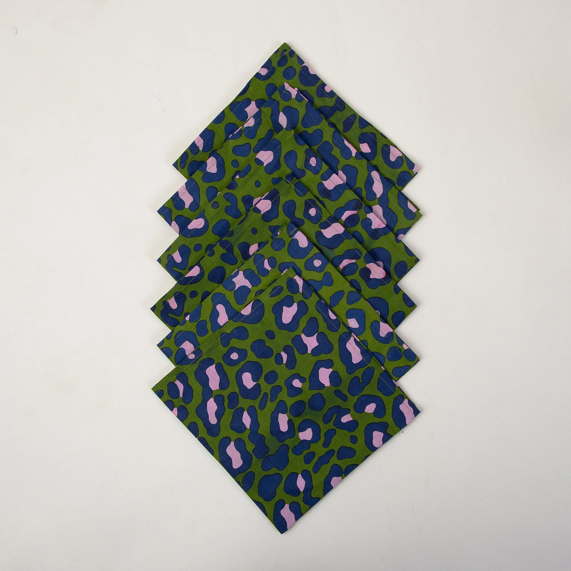 Abstract Block Printed Soft Cotton Reusable Cotton Rumal