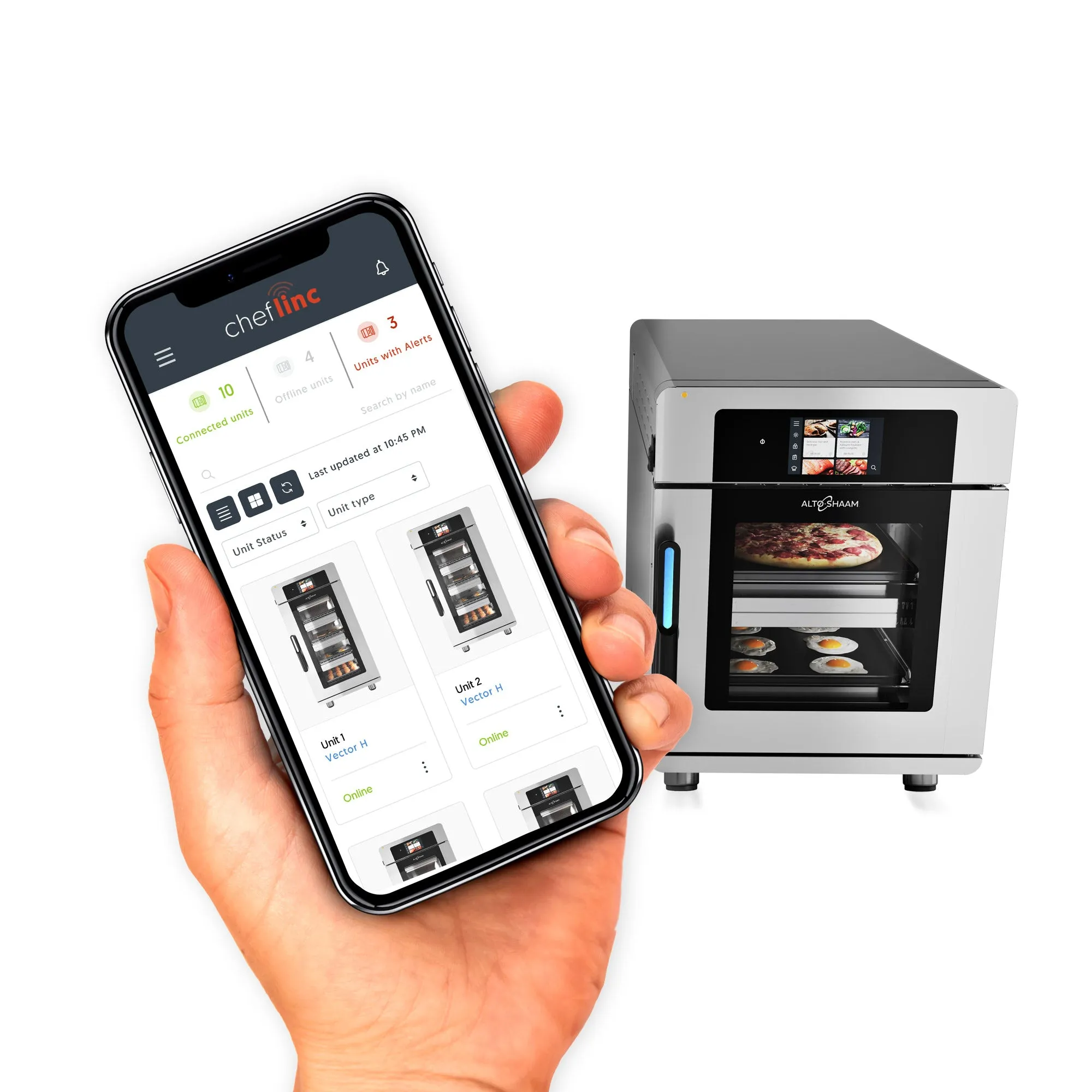 Alto-Shaam VMC-H2H Vector H Series Multi-Cook 2-Chamber Electric Oven – Ventless with Deluxe Controls – 208-240 VAC, 1-Phase