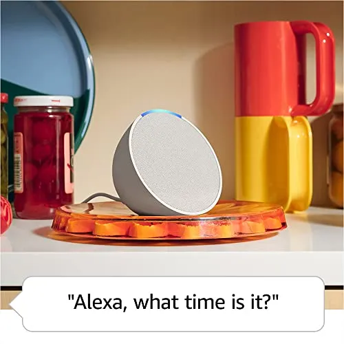 Amazon Echo Pop (newest model), Our smallest Alexa speaker, Fits in any room, Midnight Teal