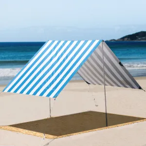 Beach Tent NAUTICAL BLUE | Premium Quality Beach Shade UPF50 