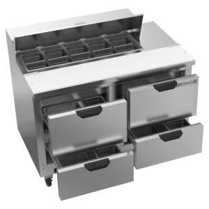 Beverage-Air SPED48HC-10-4 48" Four Drawer Refrigerated Sandwich Prep Table