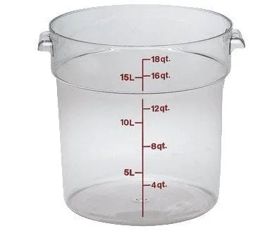 Cambro RFSCW18135 Camwear Round Storage Container, 18 qt. | Denson CFE