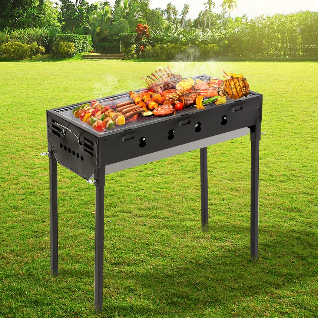 Charcoal BBQ Grill Portable Hibachi Outdoor Barbecue Set Camping Picnic Grills