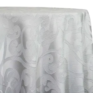Classic Jacquard Table Linen in Silver