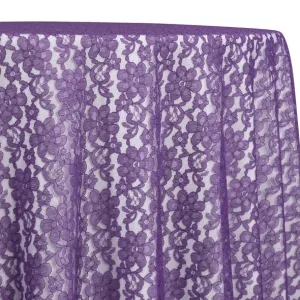Classic Lace Table Linen in Purple 1258