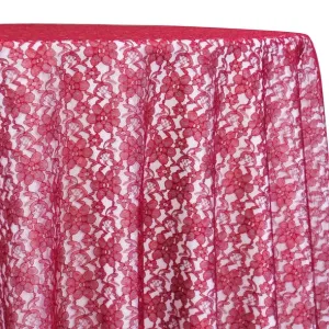 Classic Lace Table Linen in Red 1392