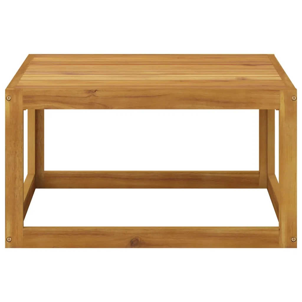 Coffee Table 26.7"x26.7"x11.4" Solid Acacia Wood