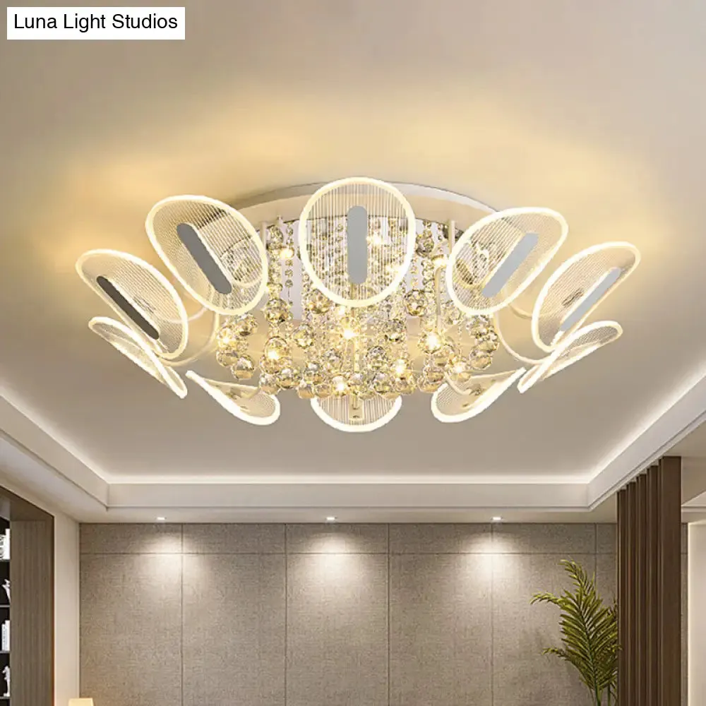 Contemporary Metal Flush Mount Ceiling Light for Bedroom