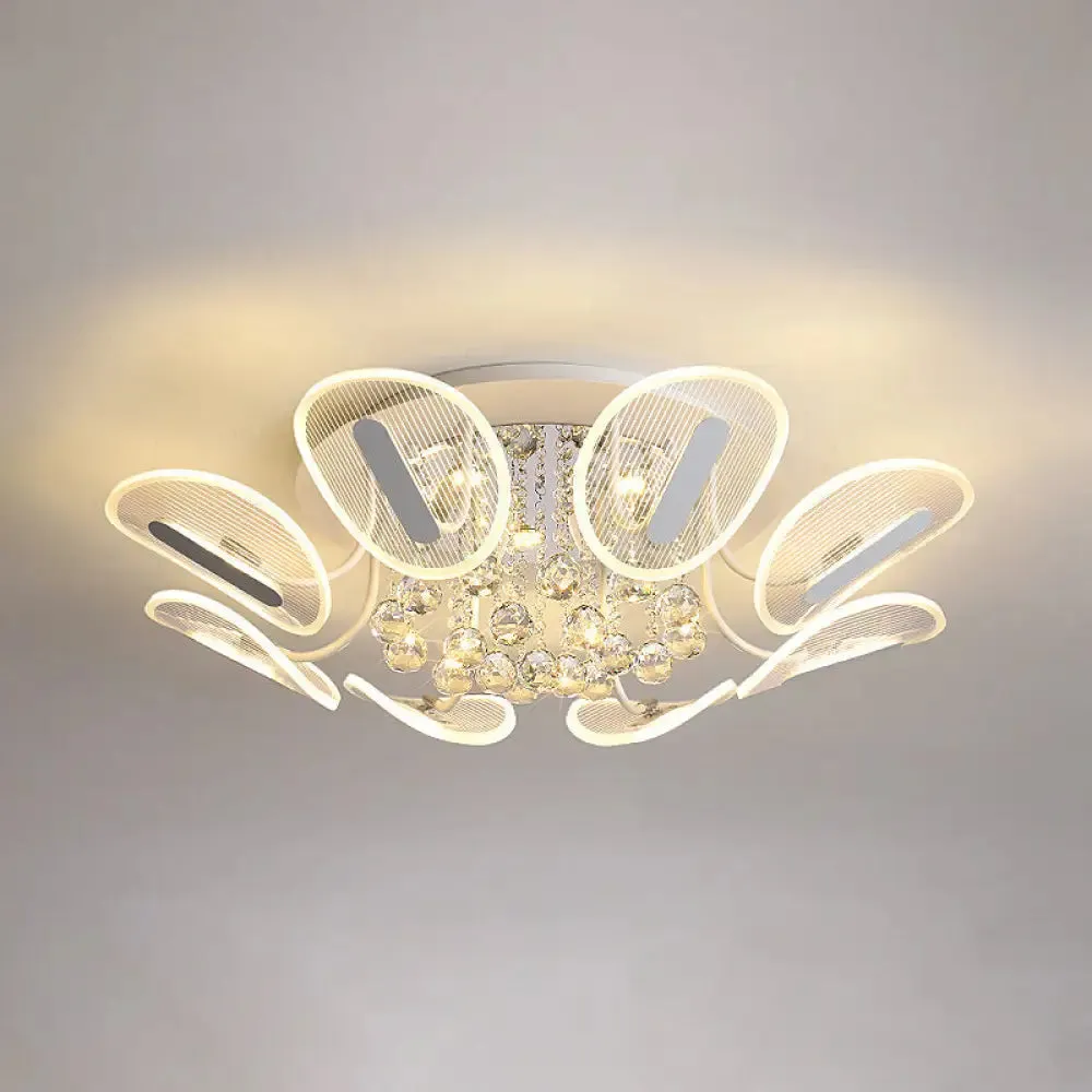Contemporary Metal Flush Mount Ceiling Light for Bedroom