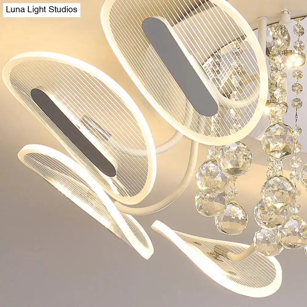 Contemporary Metal Flush Mount Ceiling Light for Bedroom