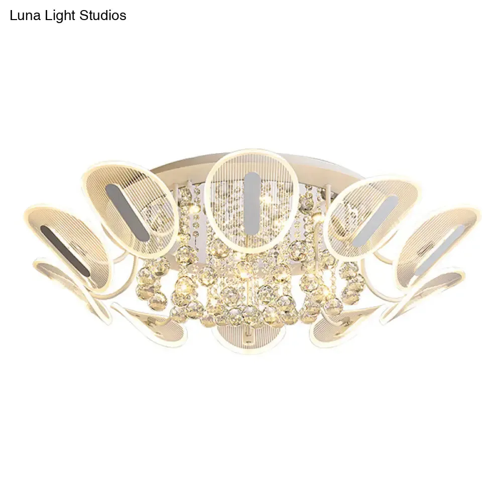Contemporary Metal Flush Mount Ceiling Light for Bedroom