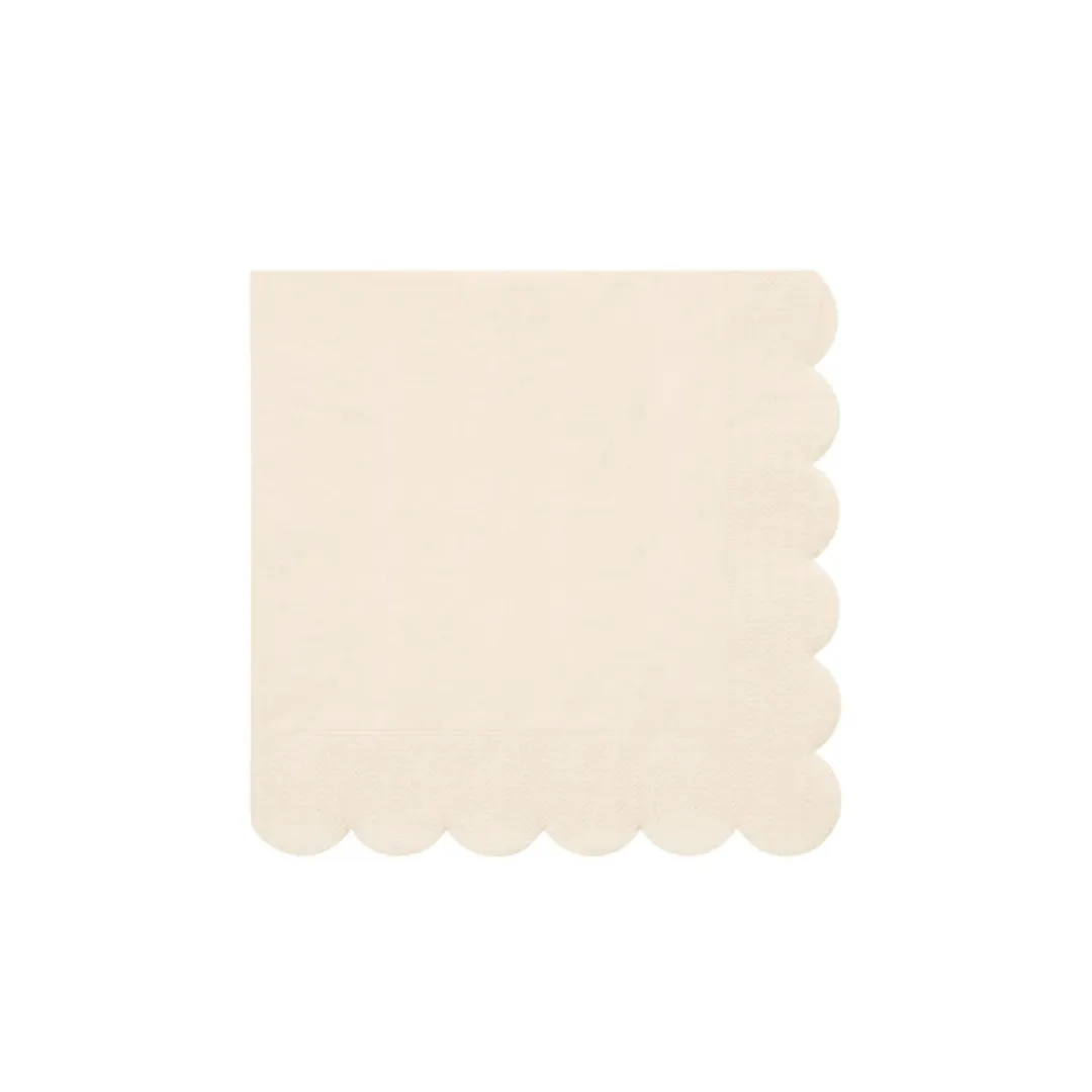 Cream Eco Small Napkins 20pk