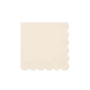 Cream Eco Small Napkins 20pk