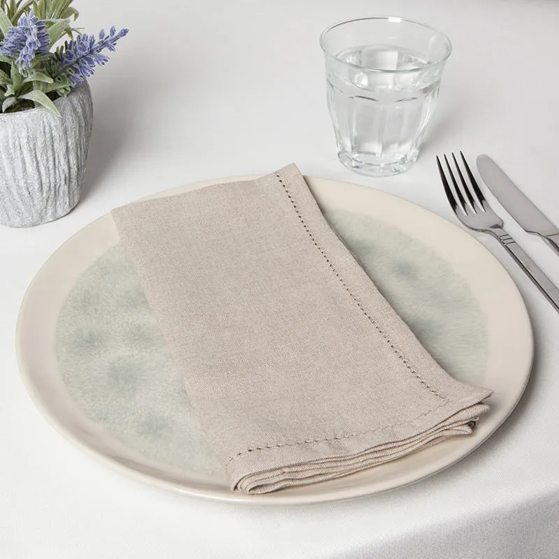 Danica Heirloom Set of 4 Linen Hemstitch Napkins