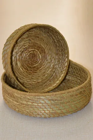 Dharini Sabai & Jute Baskets Natural (Set Of 2)