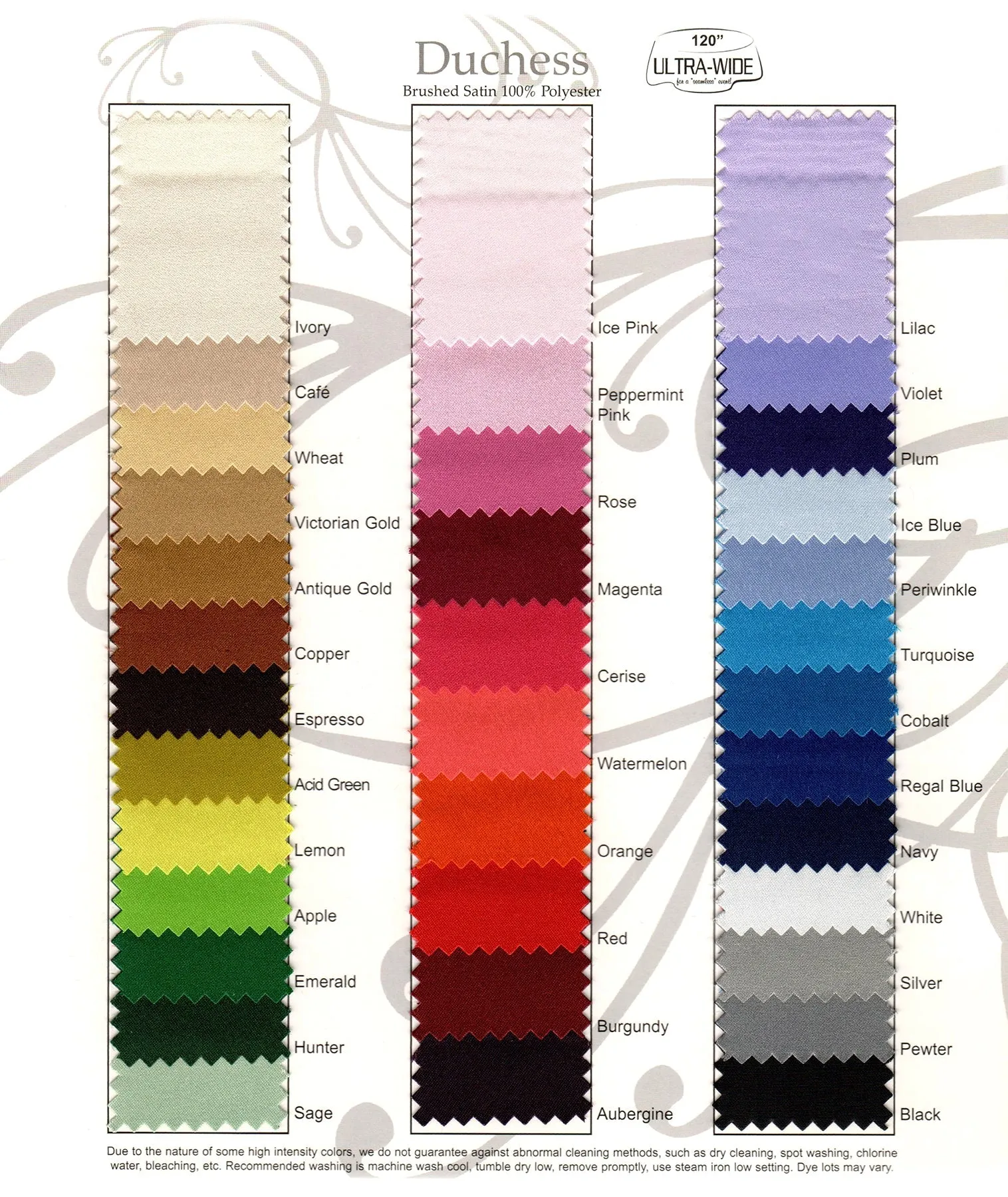 Dozen Duchess Satin Napkins