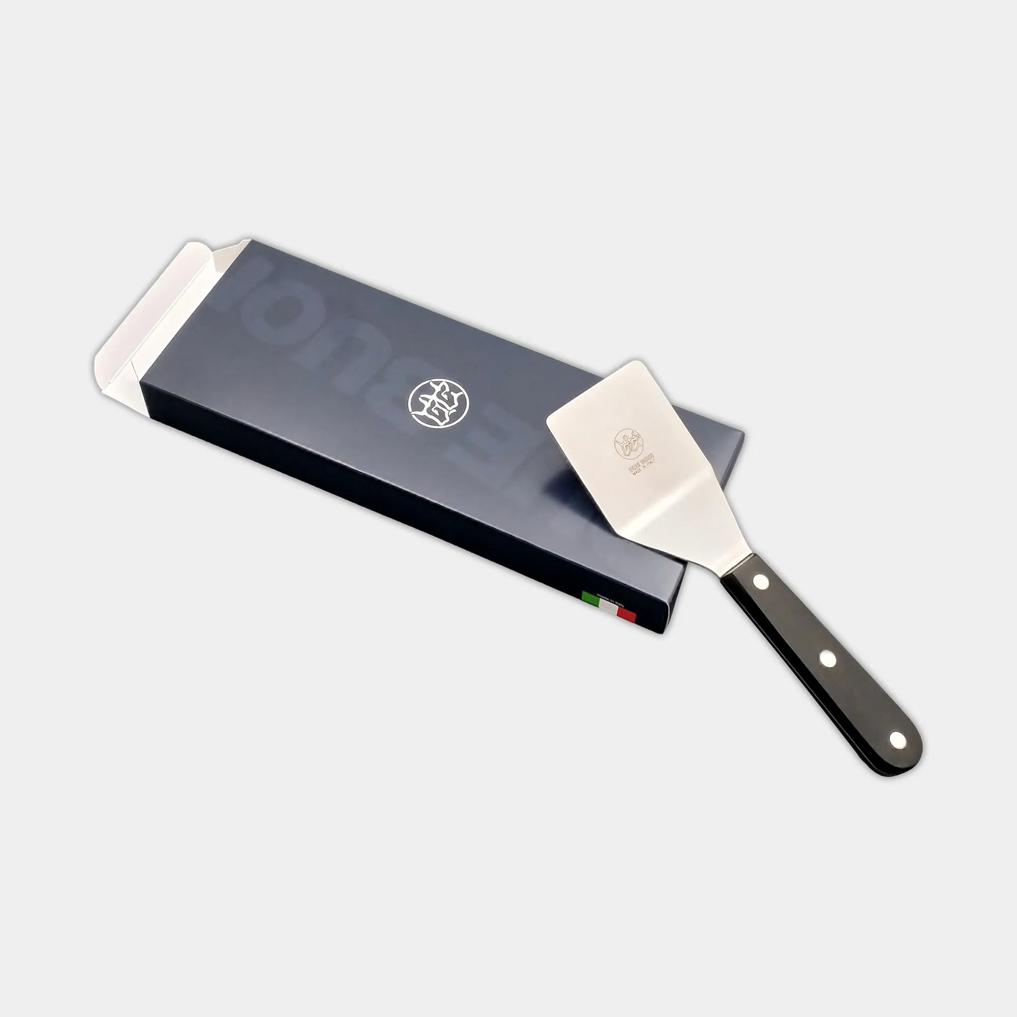 DUE BUOI | Mini Square Turner Spatula - Black Technical Polymer Handle