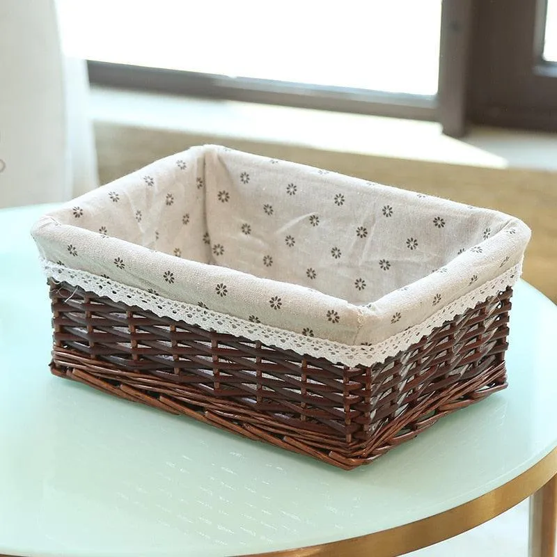 Eco-Chic Handwoven Willow Storage Baskets - Sustainable Style for Every Room