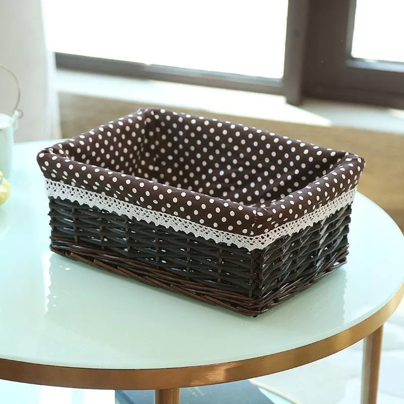 Eco-Chic Handwoven Willow Storage Baskets - Sustainable Style for Every Room