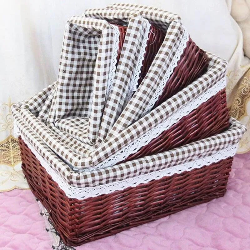 Eco-Chic Handwoven Willow Storage Baskets - Sustainable Style for Every Room
