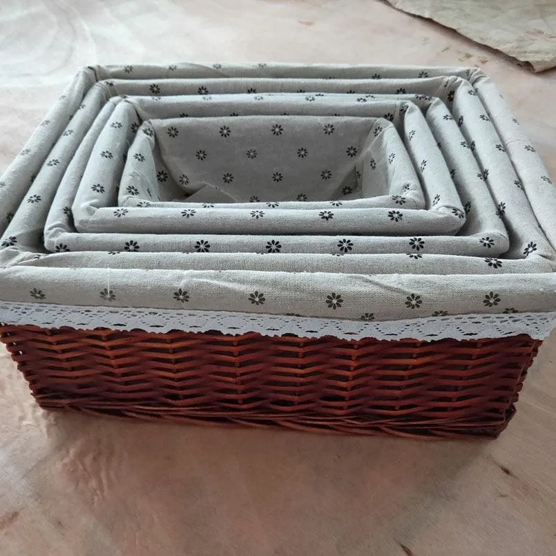 Eco-Chic Handwoven Willow Storage Baskets - Sustainable Style for Every Room