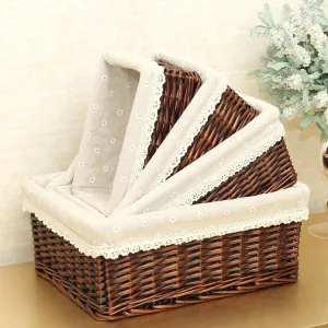 Eco-Chic Handwoven Willow Storage Baskets - Sustainable Style for Every Room