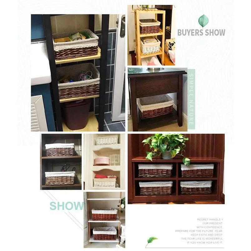 Eco-Chic Handwoven Willow Storage Baskets - Sustainable Style for Every Room
