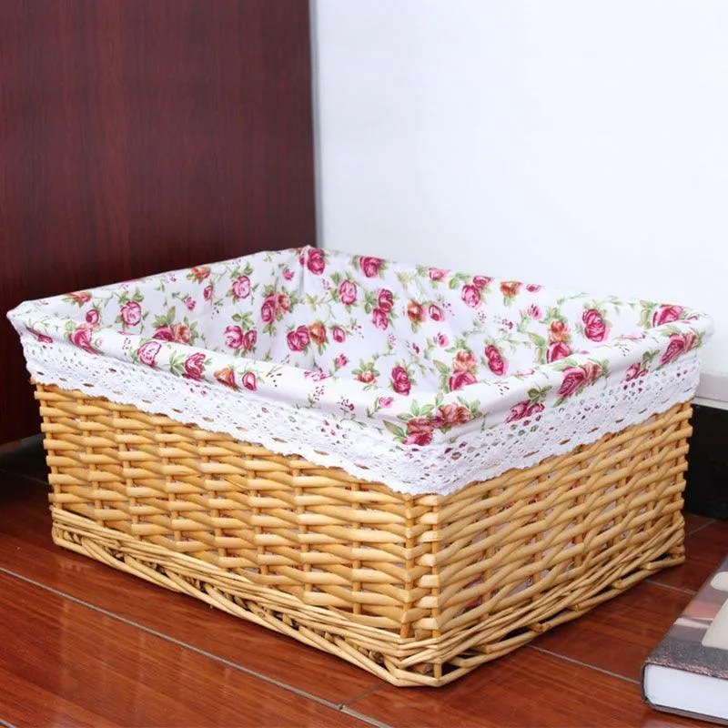 Eco-Chic Handwoven Willow Storage Baskets - Sustainable Style for Every Room
