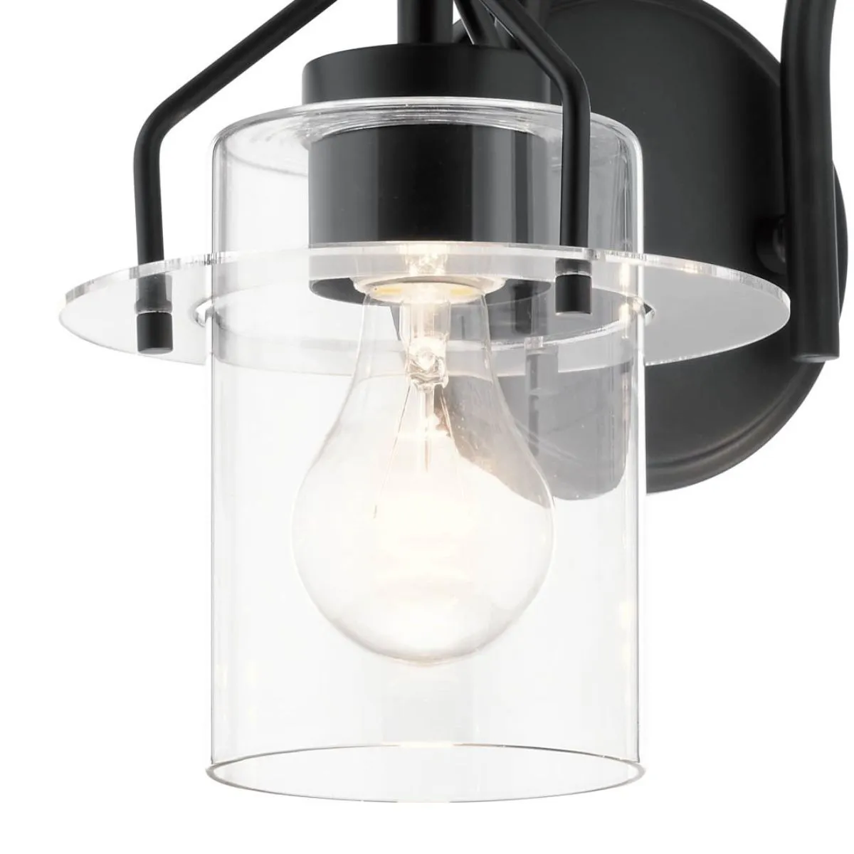 Everett 16 in. 2 Lights Vanity Light Black finish