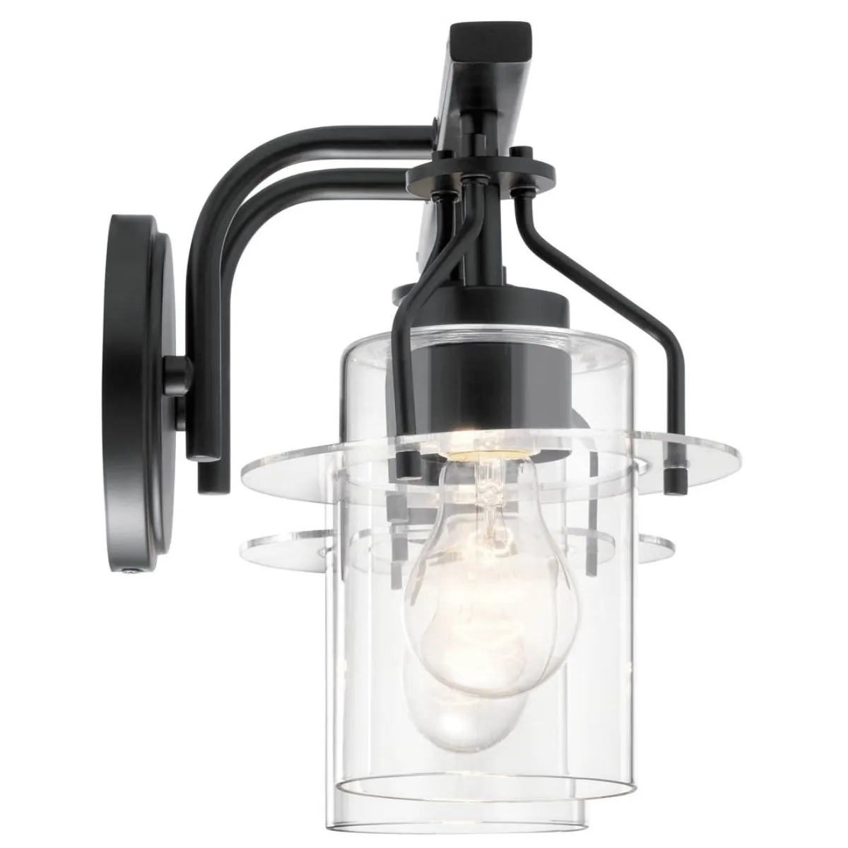 Everett 16 in. 2 Lights Vanity Light Black finish