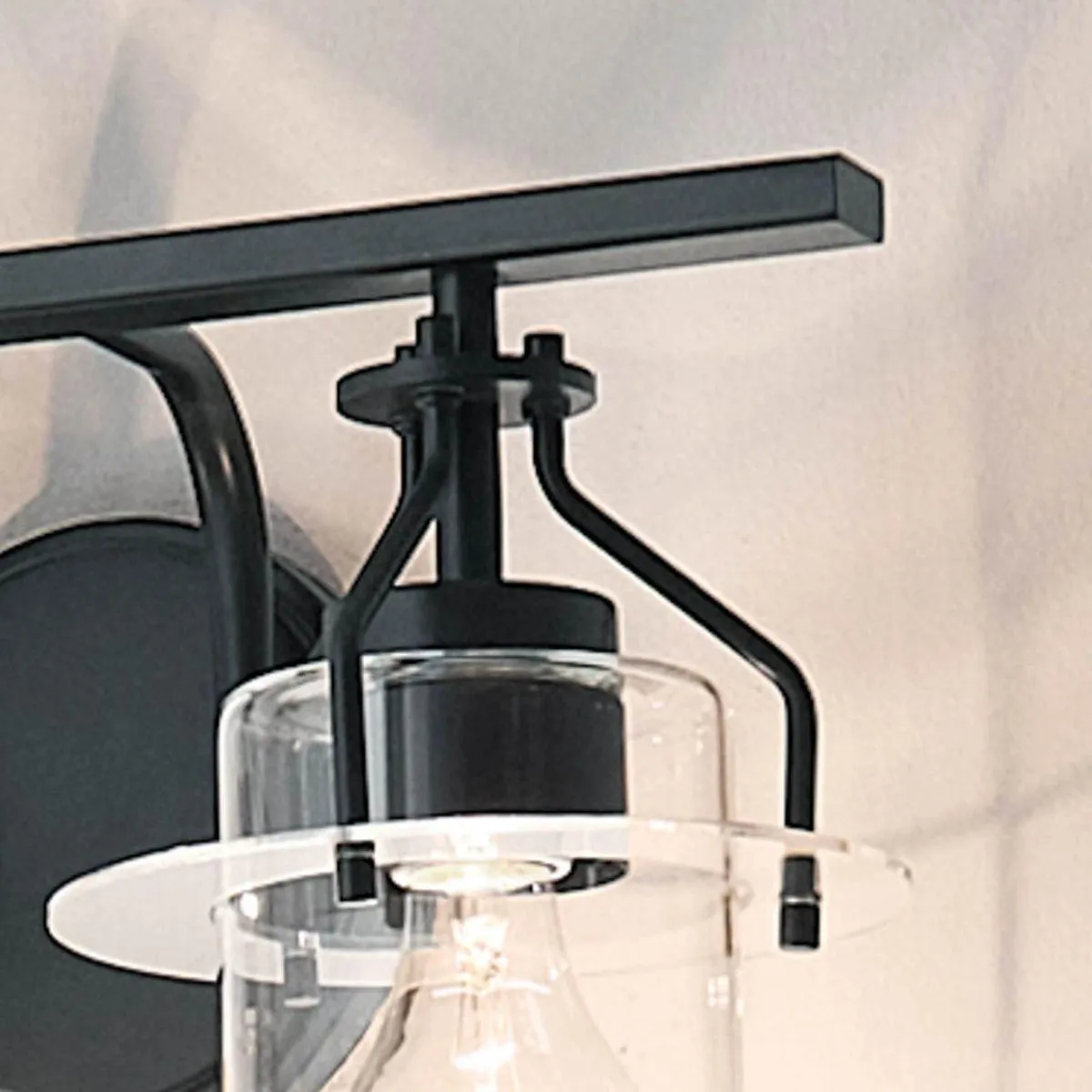 Everett 16 in. 2 Lights Vanity Light Black finish
