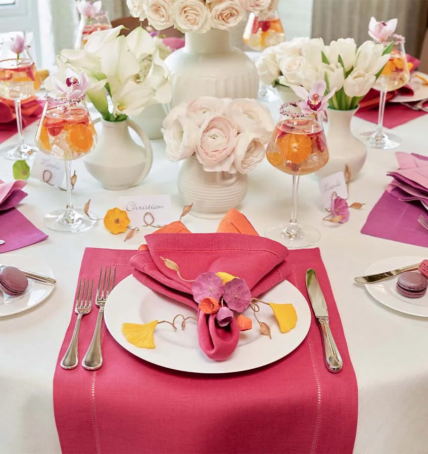 Festival Napkins in Bold Accents