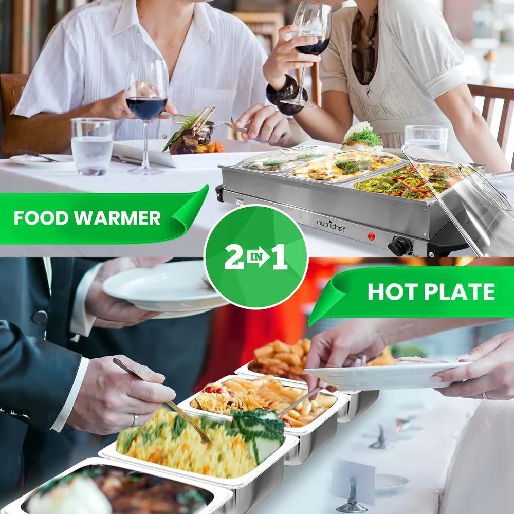 Food Warming Tray / Buffet Server / Hot Plate Warmer