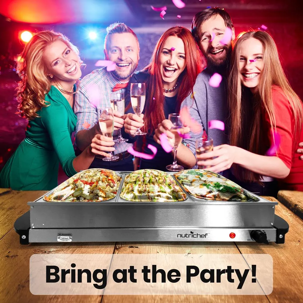 Food Warming Tray / Buffet Server / Hot Plate Warmer